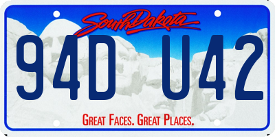 SD license plate 94DU42