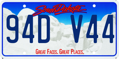 SD license plate 94DV44