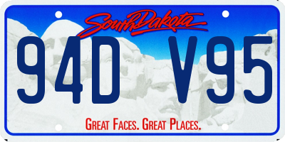 SD license plate 94DV95