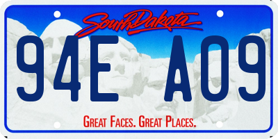 SD license plate 94EA09