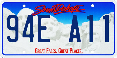 SD license plate 94EA11