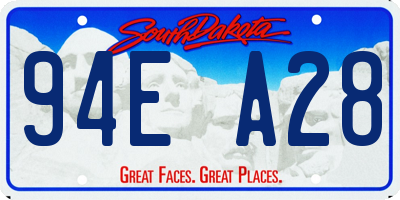 SD license plate 94EA28