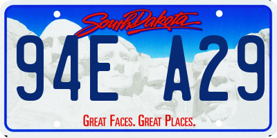 SD license plate 94EA29