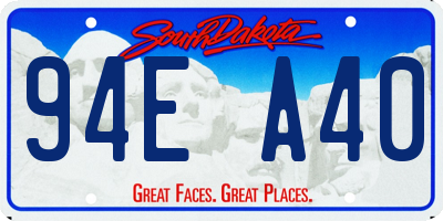 SD license plate 94EA40