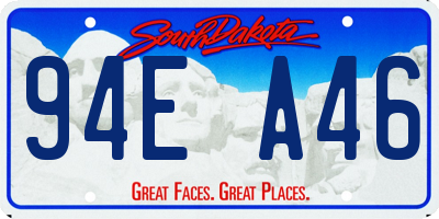 SD license plate 94EA46