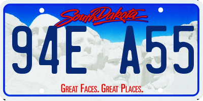 SD license plate 94EA55
