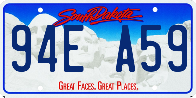 SD license plate 94EA59