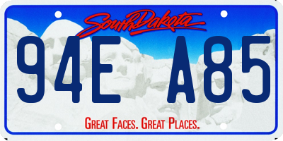 SD license plate 94EA85