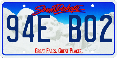 SD license plate 94EB02