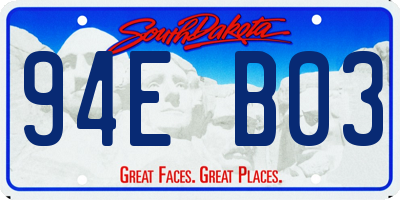 SD license plate 94EB03