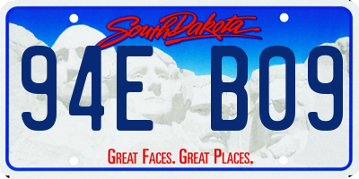 SD license plate 94EB09