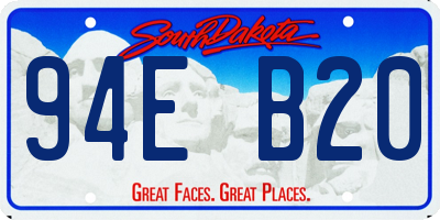 SD license plate 94EB20
