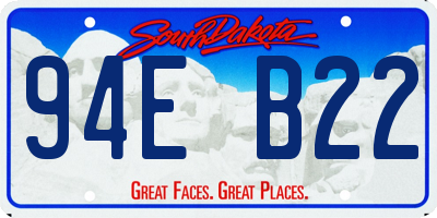 SD license plate 94EB22