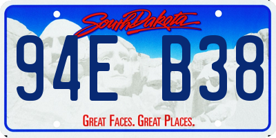 SD license plate 94EB38