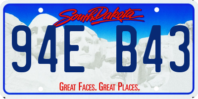 SD license plate 94EB43
