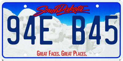 SD license plate 94EB45