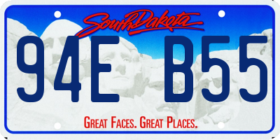 SD license plate 94EB55