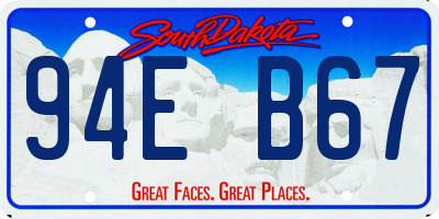 SD license plate 94EB67