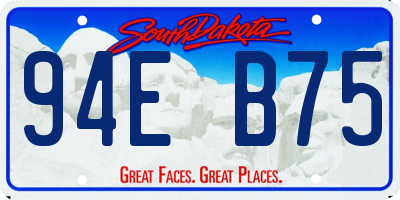 SD license plate 94EB75