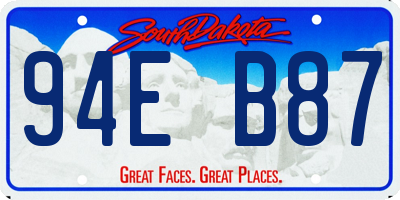 SD license plate 94EB87