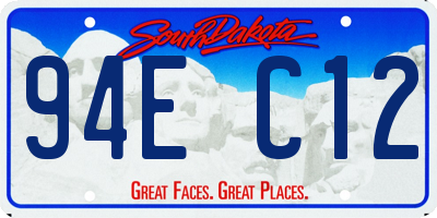 SD license plate 94EC12