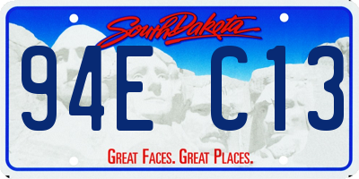 SD license plate 94EC13