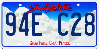 SD license plate 94EC28