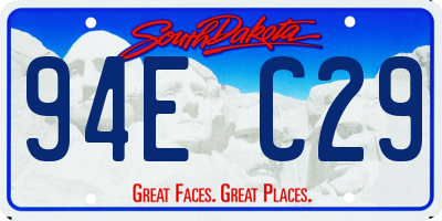 SD license plate 94EC29