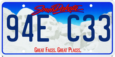 SD license plate 94EC33