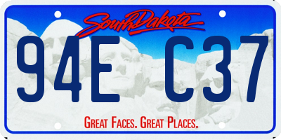 SD license plate 94EC37