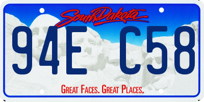 SD license plate 94EC58