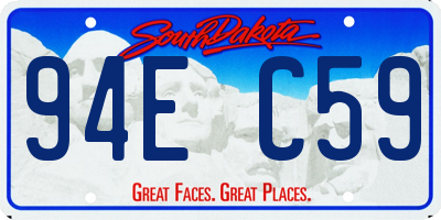 SD license plate 94EC59