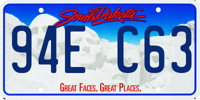 SD license plate 94EC63