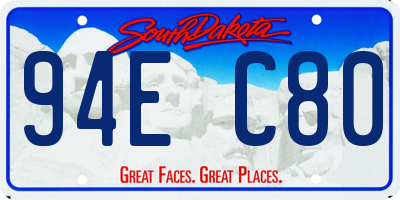 SD license plate 94EC80