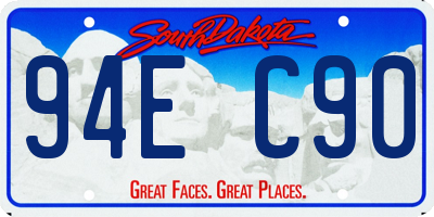 SD license plate 94EC90