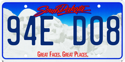 SD license plate 94ED08