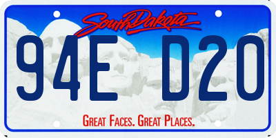 SD license plate 94ED20