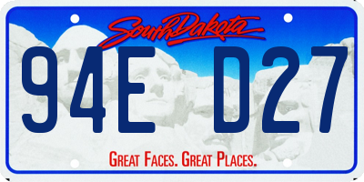SD license plate 94ED27