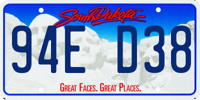 SD license plate 94ED38