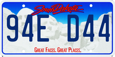 SD license plate 94ED44