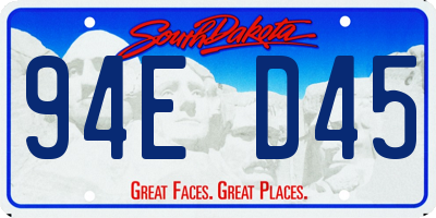 SD license plate 94ED45