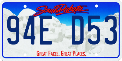 SD license plate 94ED53