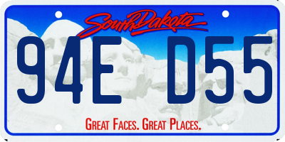 SD license plate 94ED55