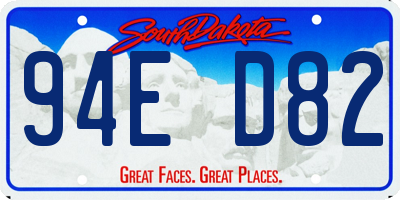 SD license plate 94ED82