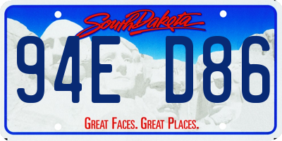 SD license plate 94ED86