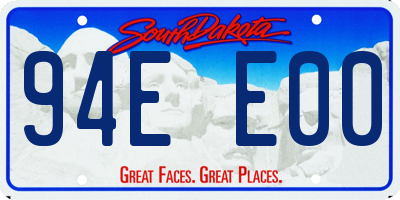 SD license plate 94EE00