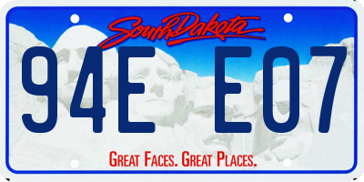 SD license plate 94EE07