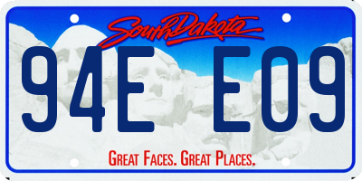 SD license plate 94EE09