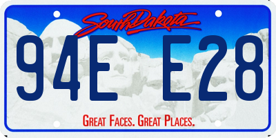 SD license plate 94EE28