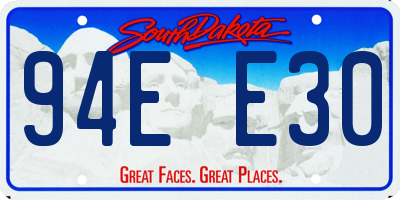 SD license plate 94EE30